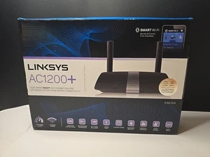 Linksys AC1200+ Dual-Band Smart Wi-Fi Router - EA6350 Black New Open Box