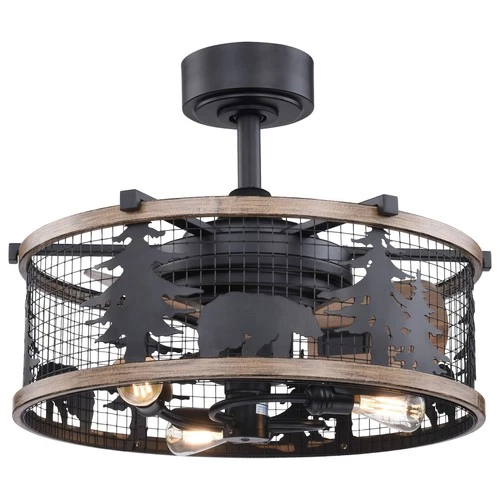 Vaxcel Lighting F0068 Kodiak 21" 3 Blade Indoor Ceiling Fan - Oil Rubbed Bronze - Picture 1 of 12