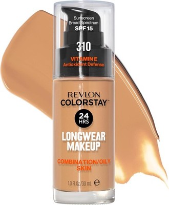 2 x Revlon Colorstay Make-up Foundation Mischhaut / fettige Haut 310 warm golden