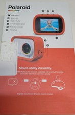 Polaroid iD757 Digital Action Camara HD Video Recording Red Rubber Silicon Case