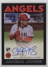2021 Update 1986 Topps Baseball Black 121/199 Jahmai Jones #86B-JJO Auto 0vt8