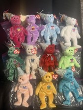 Ty Beanie Babies-Lot Of 11 Monthly Bears