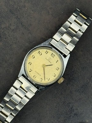 TUTIMA Quartz Damenuhr Lady watch Edelstahl-Gold plattiert