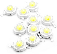 10 Pcs High Power Led Chip 3w White 6000k - 6500k 600ma - 700ma Dc 3v - 3.4 10 Pcs High Power Led Chip 3w White 6000k - 6500k 600ma - 700ma Dc 3v - 3.4