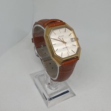 Rivado Swiss Quartz Vintage Uhr Gold Octagon Date Sammler