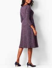 NWT- Talbots Textured Tweed Fit & Flare Dress size 8