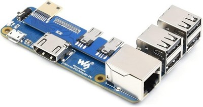 Adapter für Raspberry Pi 3B/B+, 4-CH USB, 100M Ethernet, HDMI, für Pi Zero