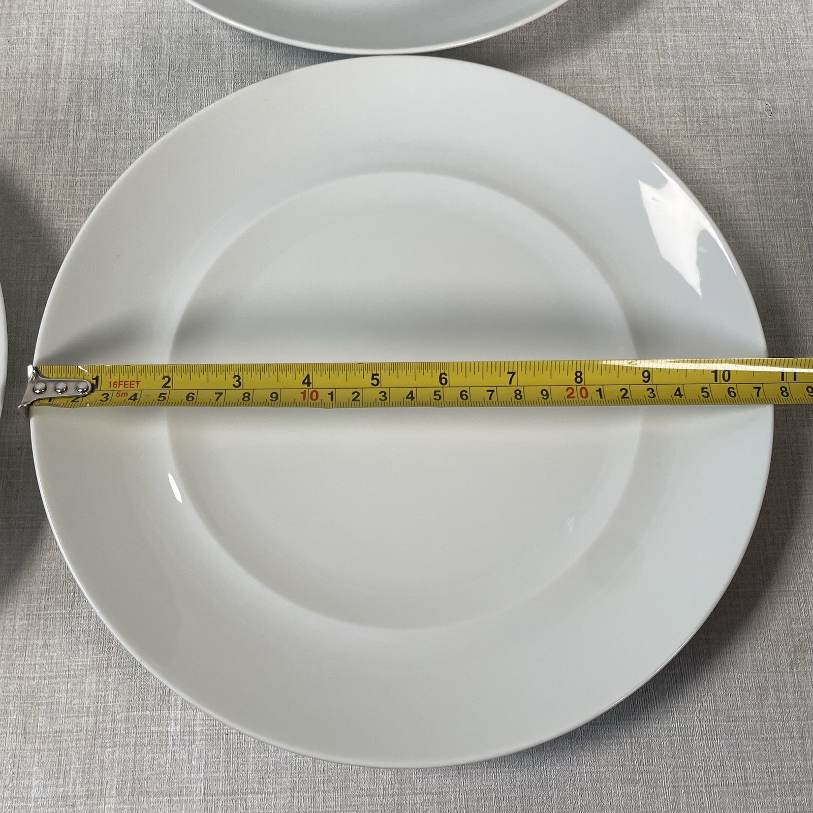 Oporto White overandback Dinner Plates Set Of 3