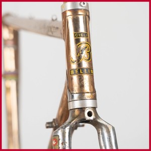BELLINI CROMOVELATO STEEL FRAME VINTAGE ROAD BIKE FRAMESET CAMPAGNOLO OLD