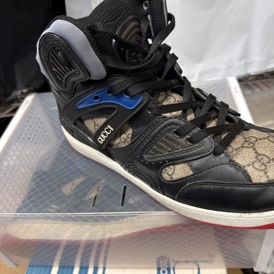 Size 9 - Gucci Basket High Black Demetra Red
