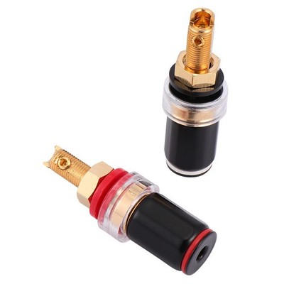  2PCS Verkaufe kostenlose Audio-Anschlüsse Kupfer Bananenstecker Binding Post