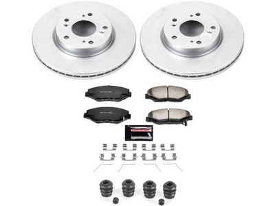 For 2013-2014 Honda Fit Brake Pad and Rotor Kit Front Power Stop 84442MVRQ