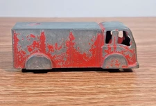 Vintage Goodee Metal Red Delivery Truck 3" Long Original Paint USA