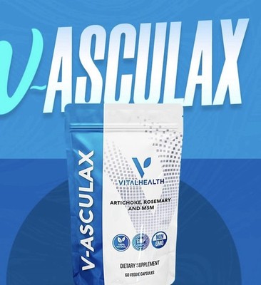 V-Asculax Vital Health Blood Circulation Flow Up Support MSM 60 Caps