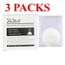 Teashell Niacinamide Soap Bar Alpha-Arbutin Tranexamic Acid Skin Cleansing SoapA