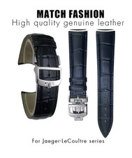 Crocodile Leather Watch Band for Jaeger LeCoultre Master Control 19mm-22mm