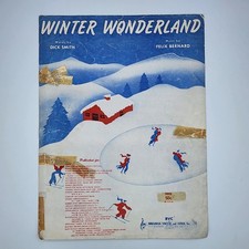 Sheet Music Winter Wonderland 1953 Dick Smith / Felix Bernard
