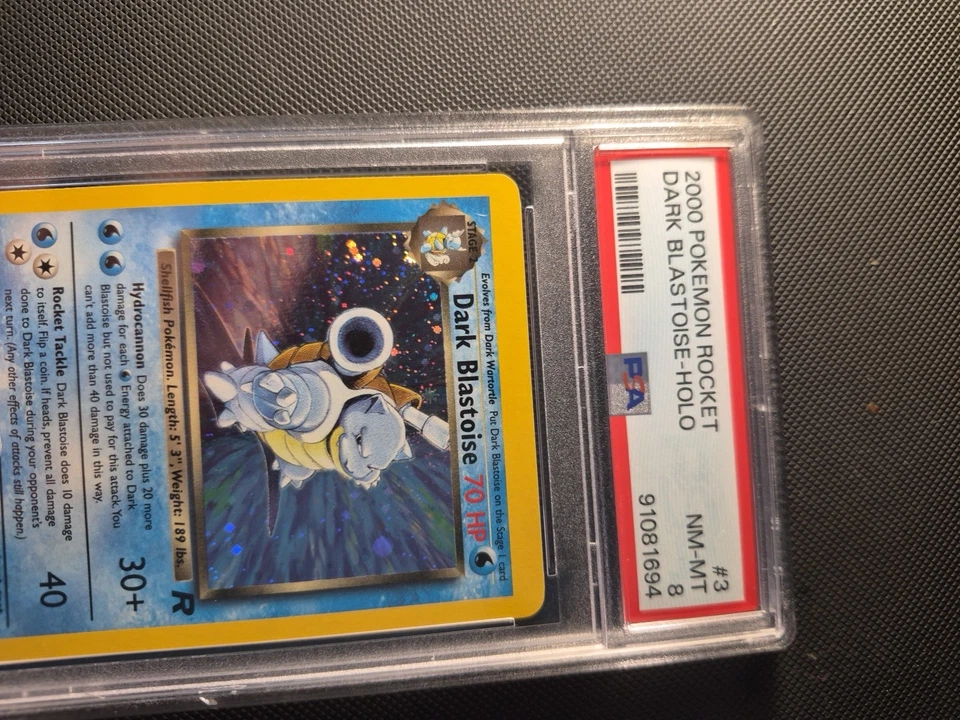 2000 Pokemon Rocket Dark Blastoise Holo #3 - PSA 8 Look At Holo🔥🔥🔥🔥 - Image 4 of 4