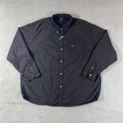 Ralph Lauren Polo Jeans Co Button Down Men's XXL Black Classic Oxford Shirt VTG