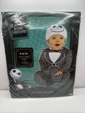 Jack Skellington Nightmare Before Christmas Halloween Costume Infant 6-12 Months