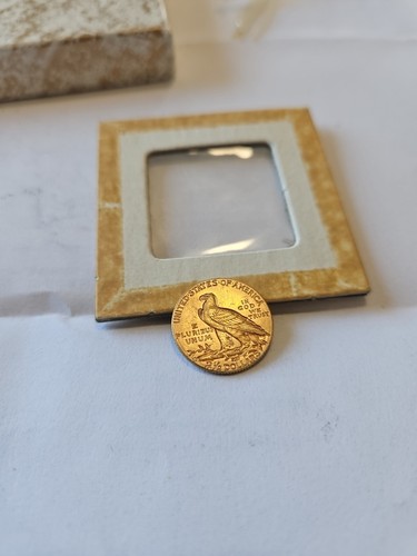 1914-D US Gold $2.50 Indian Head Quarter Eagle Coin - Picture 15 of 17