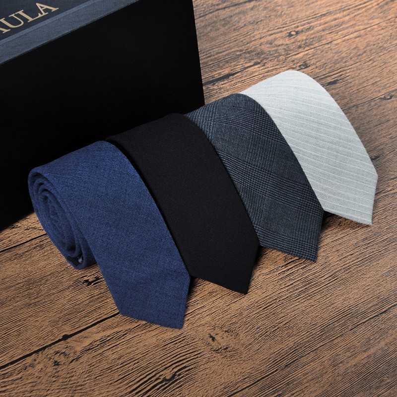Quality Handmade Wool Men's Tie Business Gentleman Modern Necktie with Gift Box