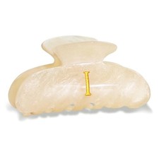 Acrylic Letter Hair Clips for Women - Monogram Hair Claw Alphabet Large Gold-I