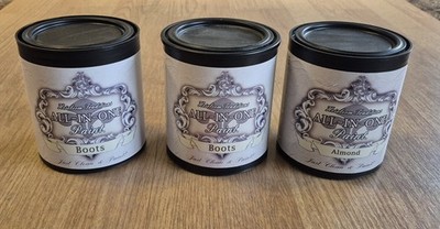 Heirloom Traditions Paint LOT: 2 Boots and 1 Almond  32 Oz Each UNOPENED