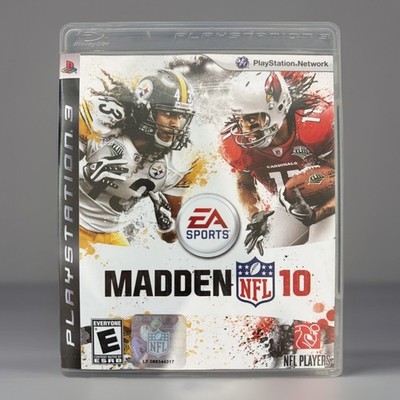Madden NFL 10 PS3 EA Sports Complete Tested Football Game Polamalu Fitzgerald
