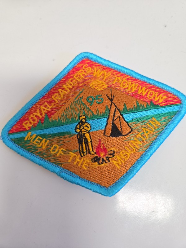 Royal Rangers WY Pow-Wow Men of the Mountain 1995 Patch-NEW
