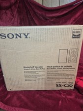 NEW Sony SS-CS5 3-Way 3-Driver Hi-Res Audio Bookshelf Speakers Pair 2022