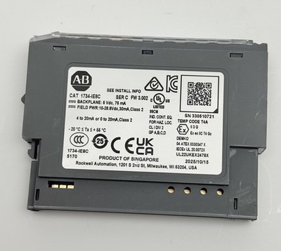 Allen Bradley 1734-IE8C Ser C POINT I/O 8-Ch Current Input Module