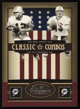 Bob Griese/Dan Marino 2005 Donruss Classics Combos Silver #CC-5 #/250