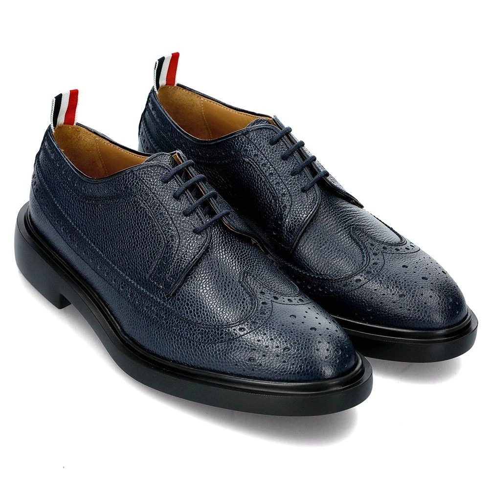 Scarpe Brogue Thom Browne in pelle di ciottoli ad ala lunga 63555397