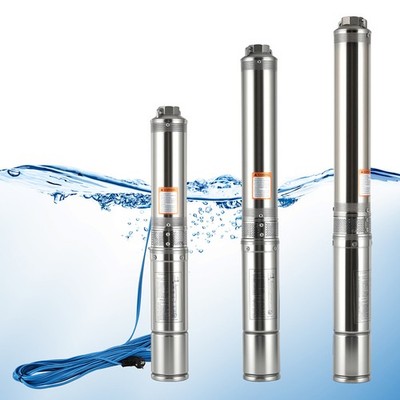 Tiefbrunnenpumpe 4000L/h Unterwasserpumpe 4 Zoll Gartenpumpe Brunnenpumpe Garten