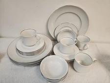 Service for 4 20 PCS JOHANN HAVILAND BAVARIA GERMANY MORNING MIST Plates Bowls +