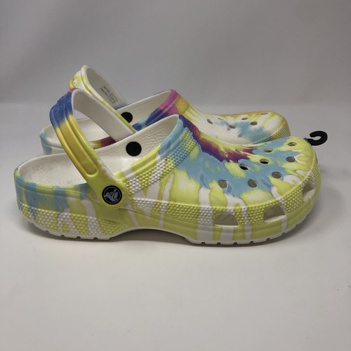 Zuecos gráficos clásicos Crocs para hombre y mujer - blancos/talla múltiple M10/W12 - Imagen 3 de 5