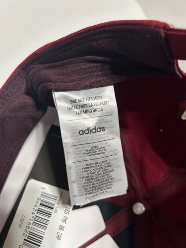 Adidas México Copa América 2024 Fútbol Gorra Ajustable Gorra - Borgoña Oscuro/Verde - Imagen 5 de 8