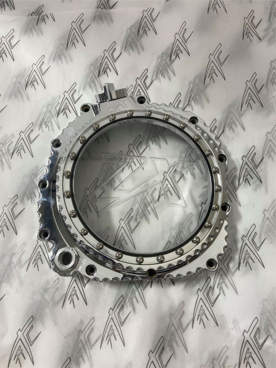 ZX-14 CHROME DIAMOND CUT SEE THROUGH CLUTCH COVER 2006-2011