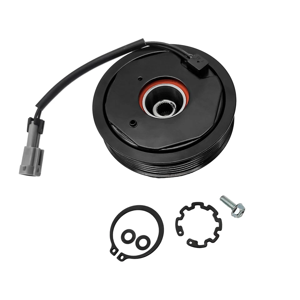 Kit de polea de embrague de compresor de aire acondicionado para GMC Sierra 2500 HD F2002-2013 8 CIL 6,6 L Foto 2 de 4