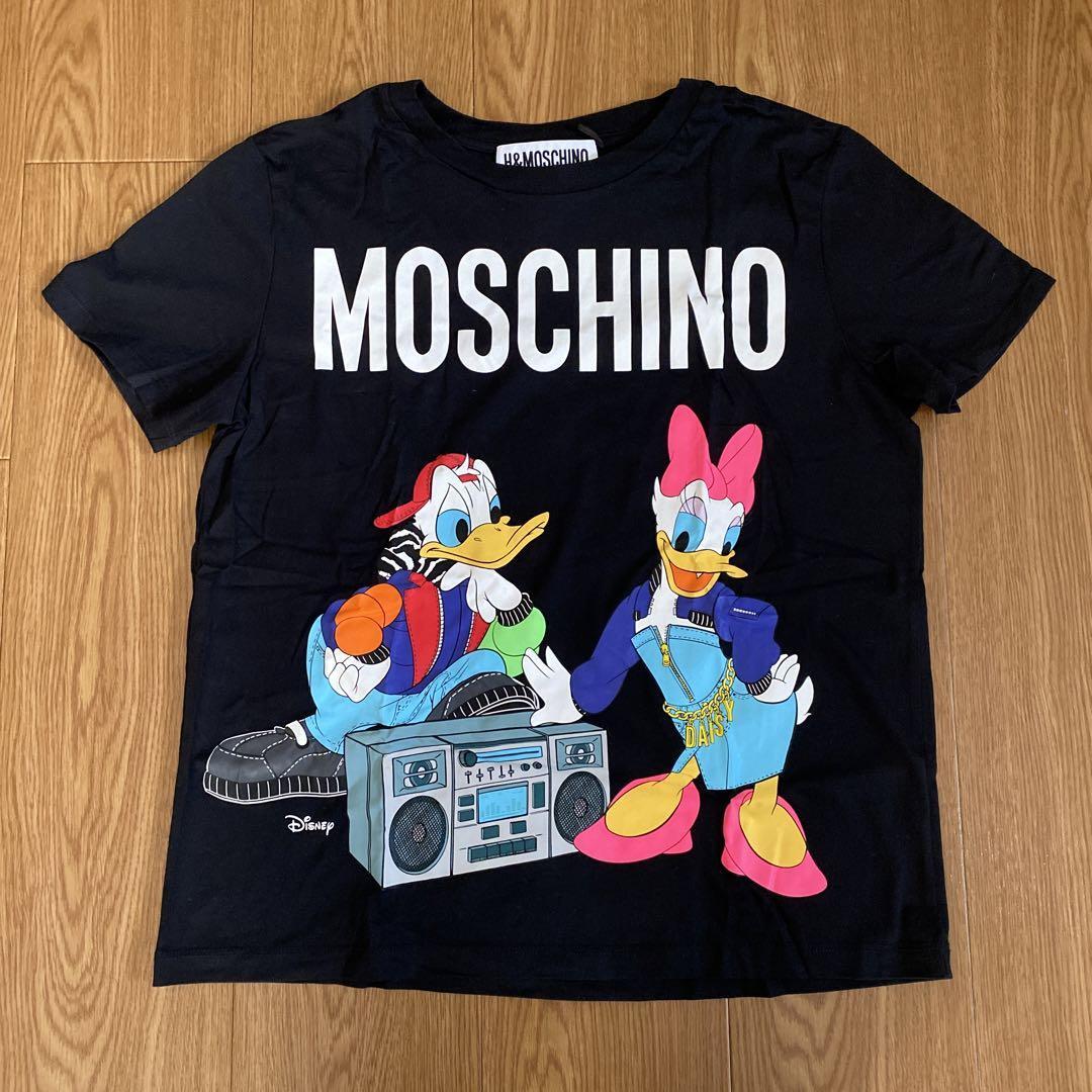 新品未使用　Ｈ＆Ｍ　MOSCHINO ディズニー　Tシャツ　ドナルド　デイジー H&M MOSCHINO Collaboration T-shirt with Disney's Donald Duck | eBay