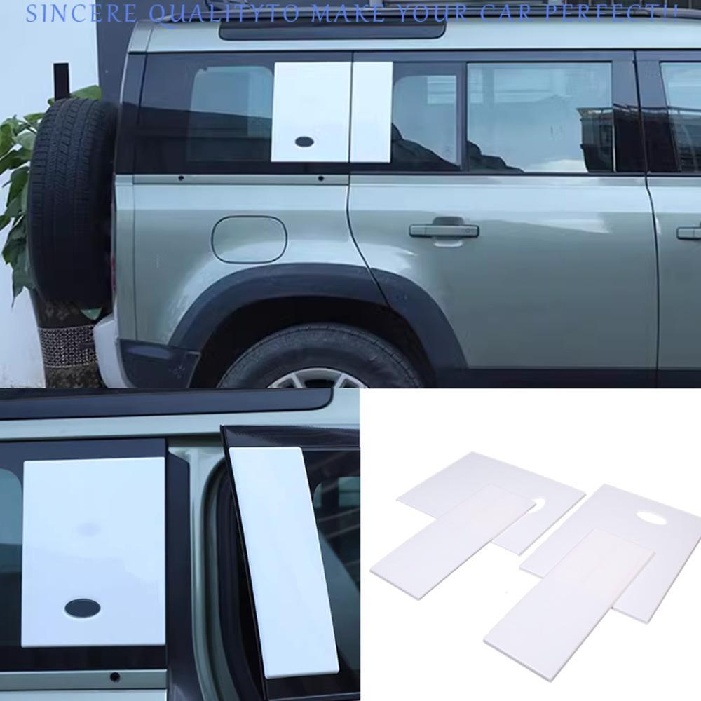 ディフェンダー110 ウインドウベント For Defender 110/130 2020-2025 White ABS Rear Side Window Panel