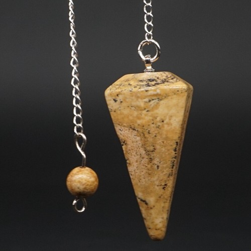 Mix Natural Gemstone Bonded Pendulum Point Pendant Healing Crystal Dowsing Tool - Picture 32 of 79