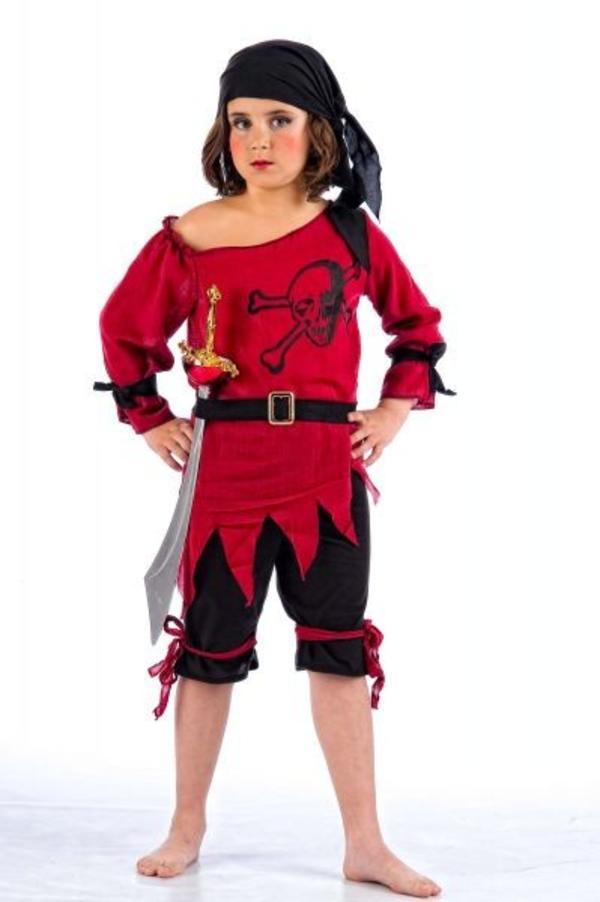 Disfraz pirata niña infantil bucanera