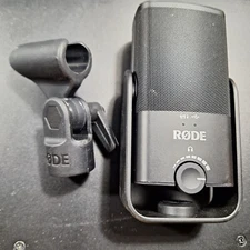 Working RODE NT-USB Mini USB Microphone No stand.  Unit and mount.
