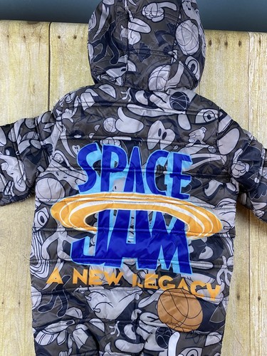 Space Jam Anew Legacy Marvin Martian Boys Size 8 Puffer Jacket - Picture 8 of 13