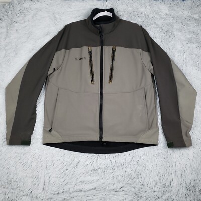 Simms Wind Stopper Soft Shell Full Zip Jacket Men's Medium Fishing Outdoor