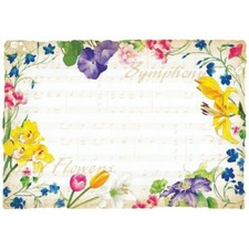 Symphony Flowers Paper Placemats 50 Pack Printed Paper Paperware Party Decor