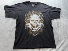 Vintage CH Gold Series T-Shirt Men's Large Black Renegade Gothic Cross Graphic