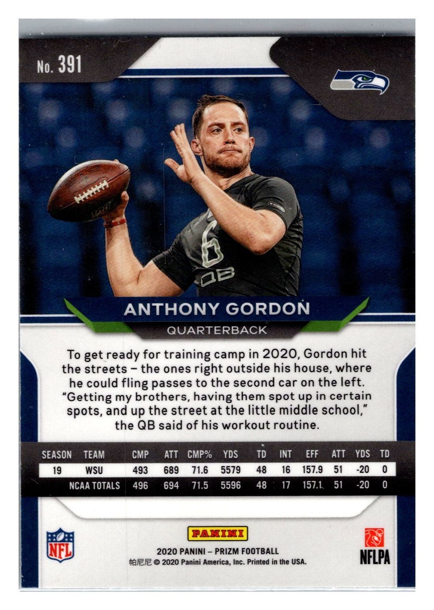 2020 Panini Prizm Anthony Gordon #391 Rookie | eBay